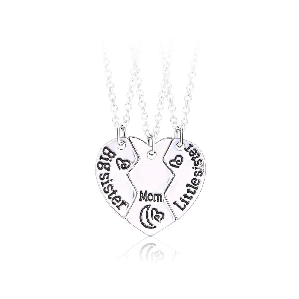 Elviragirl 3Pcs/set Sun Moon Star Pendant Necklace for Girl Kids Friendship BFF Neckl alternate view