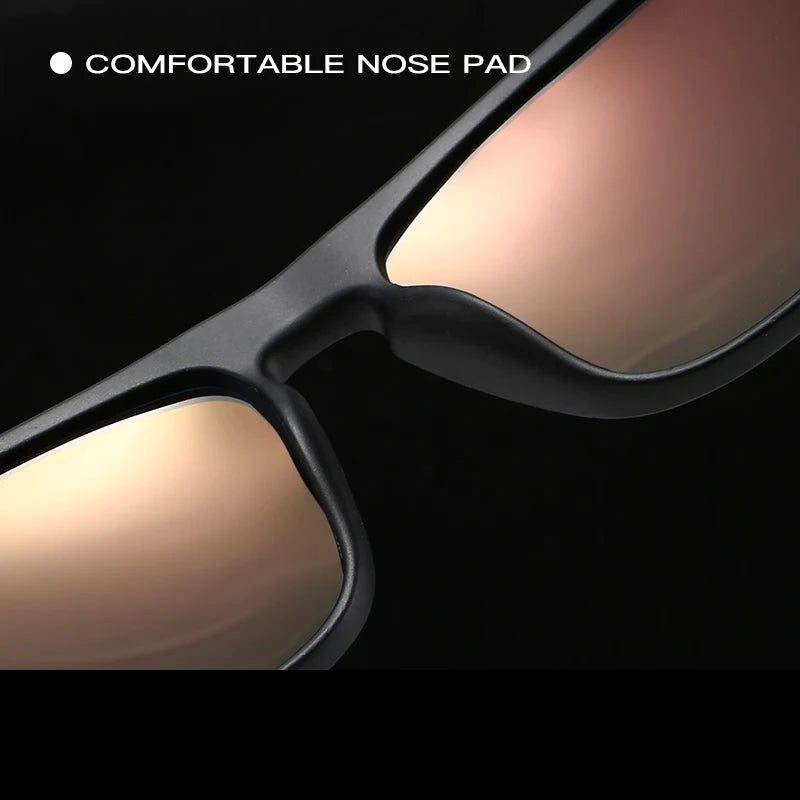 KAROS Polarized Sunglasses | UV400 Square Shades for Outdoor Sports detail view