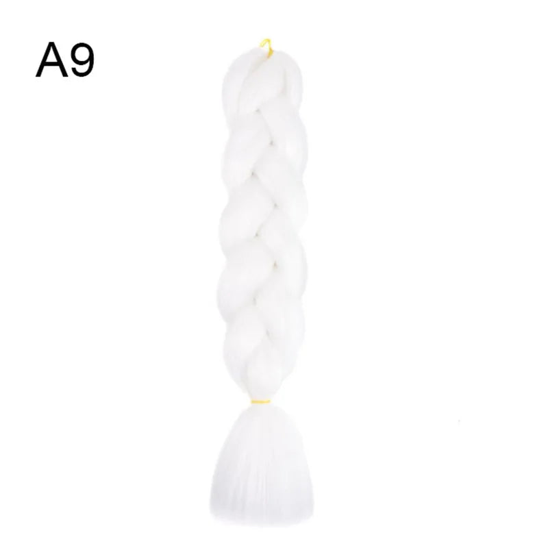 Synthetic Jumbo Braids Hair 24Inch Braiding Hair Extensions Ombre Fake Hair For Croche close-up view