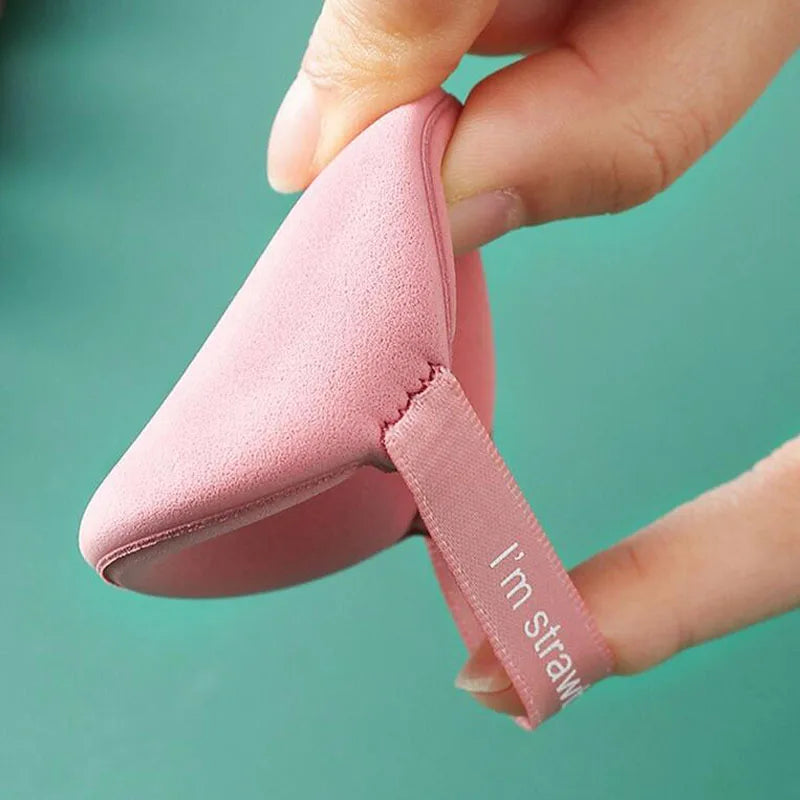 Karsyngirl 7-Piece Strawberry Cosmetic Puff Set | Double-Sided Makeup Sponges lifestyle view