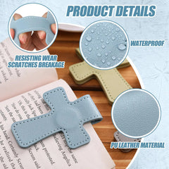 Cross Leather Magnetic Bookmark, Bookmark Page Marker Colorful Religious Cross Bookma alternate view