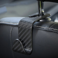 Carbon Fiber Car Seat Headrest Hook Set | 2/4 Pcs detail view