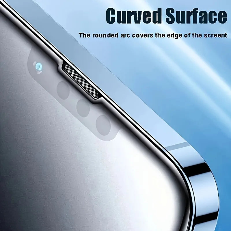 Matte Ceramic Privacy Screen Protector  Anti Spy Anti Fingerprint Anti Scratch For iPhone 17 16 15 14 13 12 11 Pro Max 5 Pack