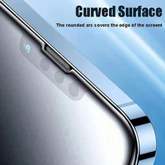 Matte Ceramic Privacy Screen Protector  Anti Spy Anti Fingerprint Anti Scratch For iPhone 17 16 15 14 13 12 11 Pro Max 5 Pack