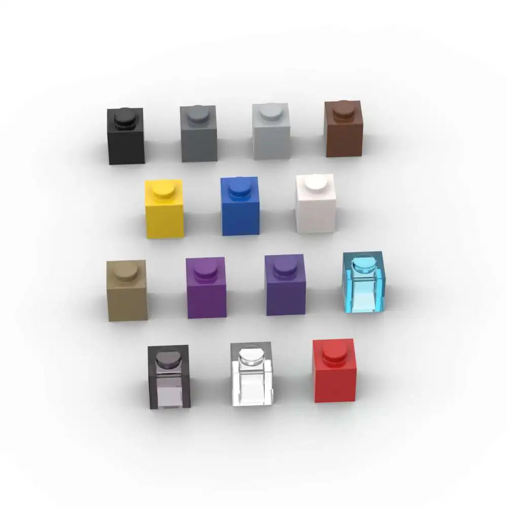 10 Pack 3005 1x1 Bricks Building Blocks | High-Tech Plate Board Set