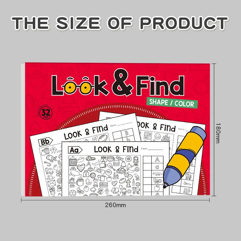 Look and Find Activity Book for Kids with Hidden Objects Focus Attention Practice Fun Co detail view