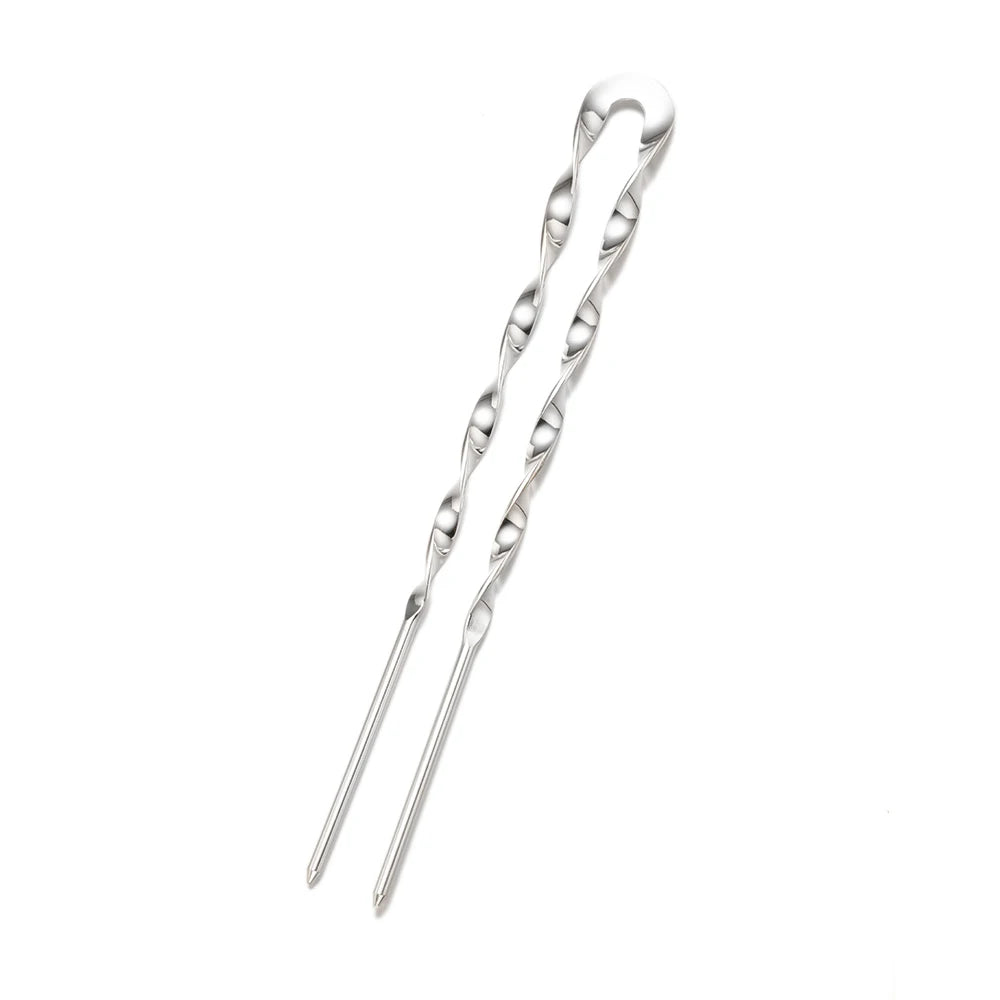 140x2.5mm Big Size Hairpin Jewelry Hair Clip Forks Sticks Barrette for Women Bobby Pi lifestyle view