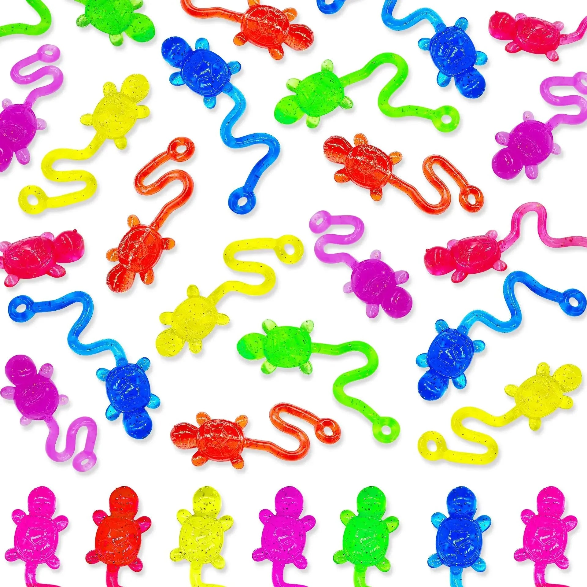 10/20Pcs Fun Sticky Turtle Toy Palm Elastic Turtle Toy Interactive Party Toy Gift stress-relief toys
