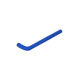 Gobricks GDS-90086 Minifig Hockey Stick | Tapered Shaft Building Block Accessory Compa close-up view