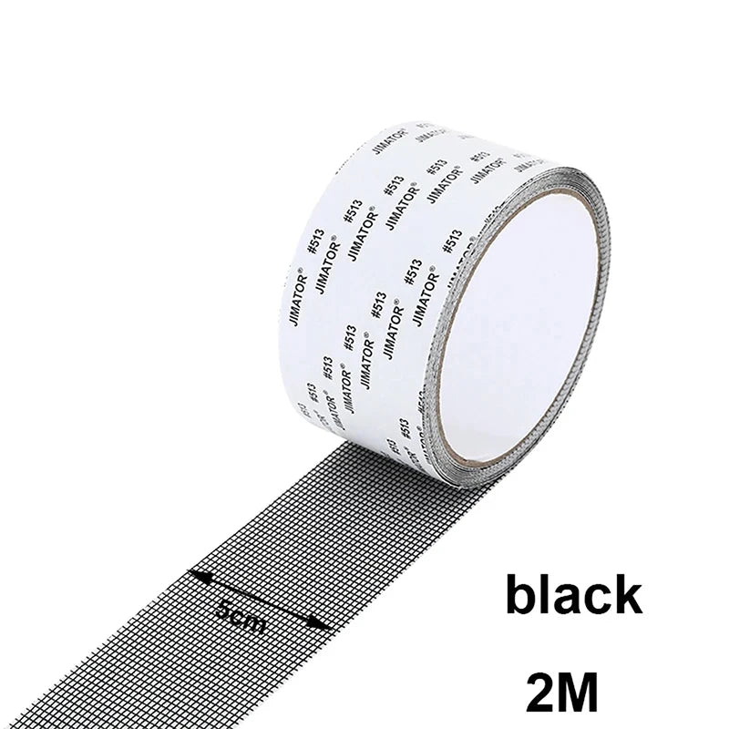 Window Mosquito Net Repair Tape | Self-Adhesive Screen Patch for Broken Holes close-up view