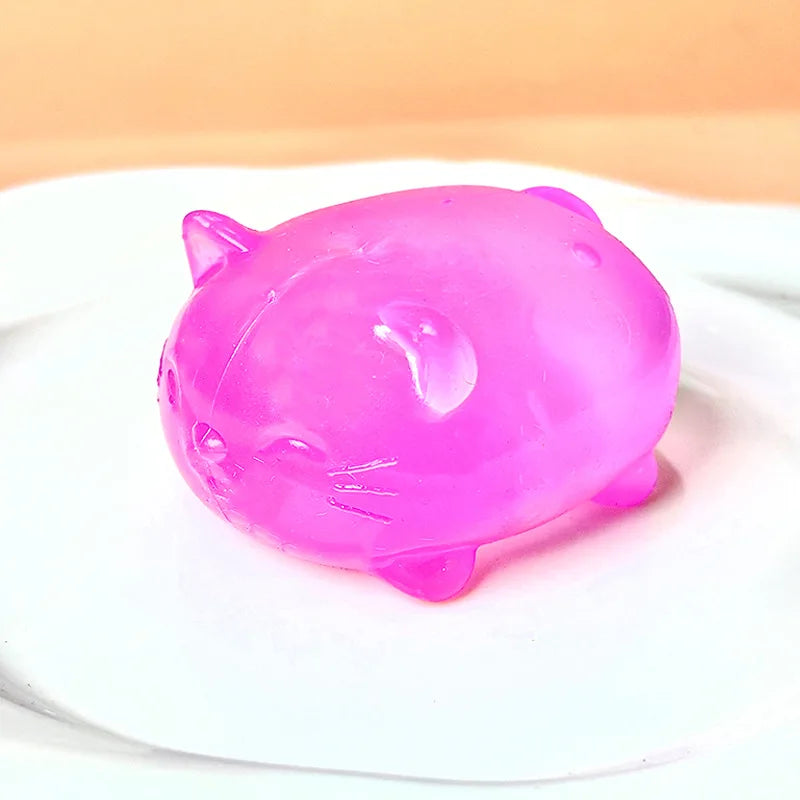 Mini Cute Cat Maltose Squishy Toys | Slow Rise Stress Relief Ball close-up view