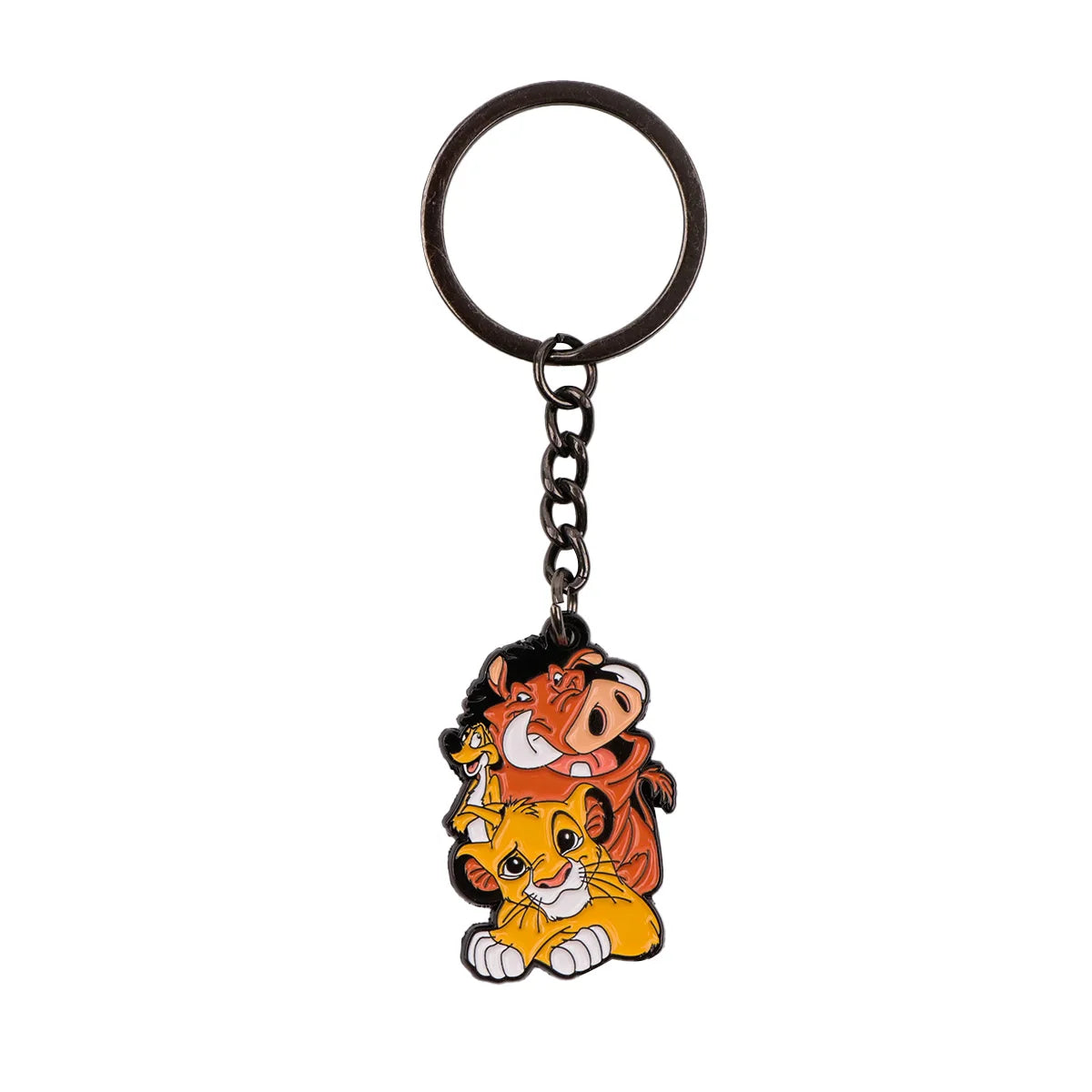 Vintage Motorcycle Keychain | Cartoon Metal Keyring for Backpack alternate view