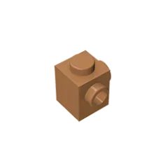 Gobricks GDS-1046 Modified Brick 1 x 1 with Studs on 2 Sides | Building Block for DIY lifestyle view