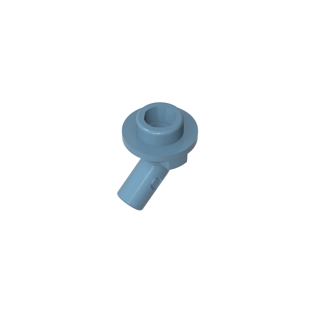 Gobricks GDS-2192 Bar, Angled with Stud on End | Compatible with Lego 65578 Technic additional angle