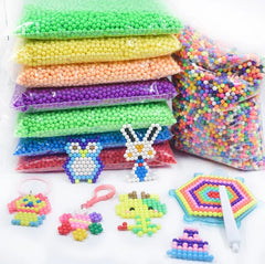 Refill Pack 300Pcs/bag 36 Colors 5mm Water Beads Spray Aqua Magic Beads Educational 3D Puzzles Acces