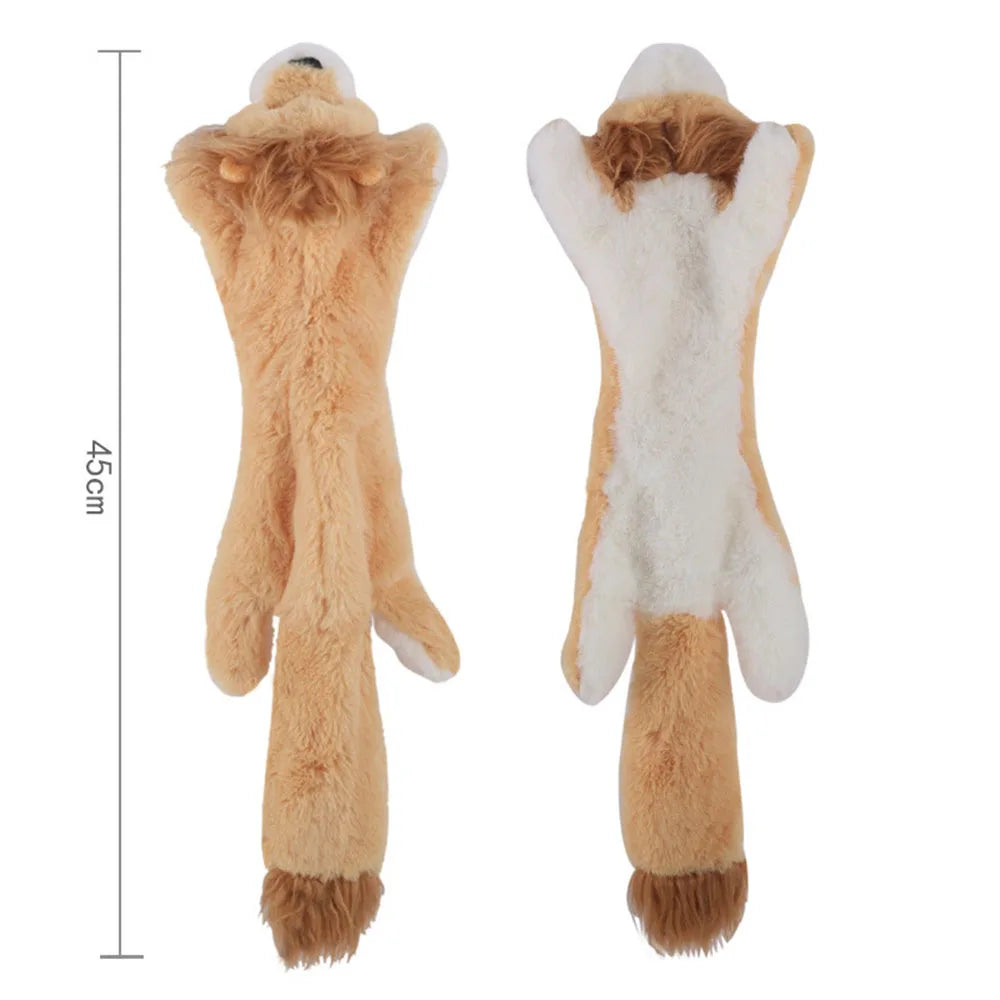 Soft Fleece Squeaky Dog Toy | Gentle Plush Toy for Small and Medium Dogs lifestyle view