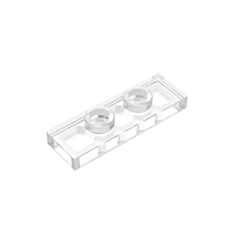 Gobricks GDS-1504 Plate, Modified 1 x 3 with 2 Studs (Double Jumper) | Compatible B additional angle