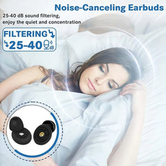 Silicone Ear Plugs for Noise Reduction | Reusable Sleeping Earplugs detail view