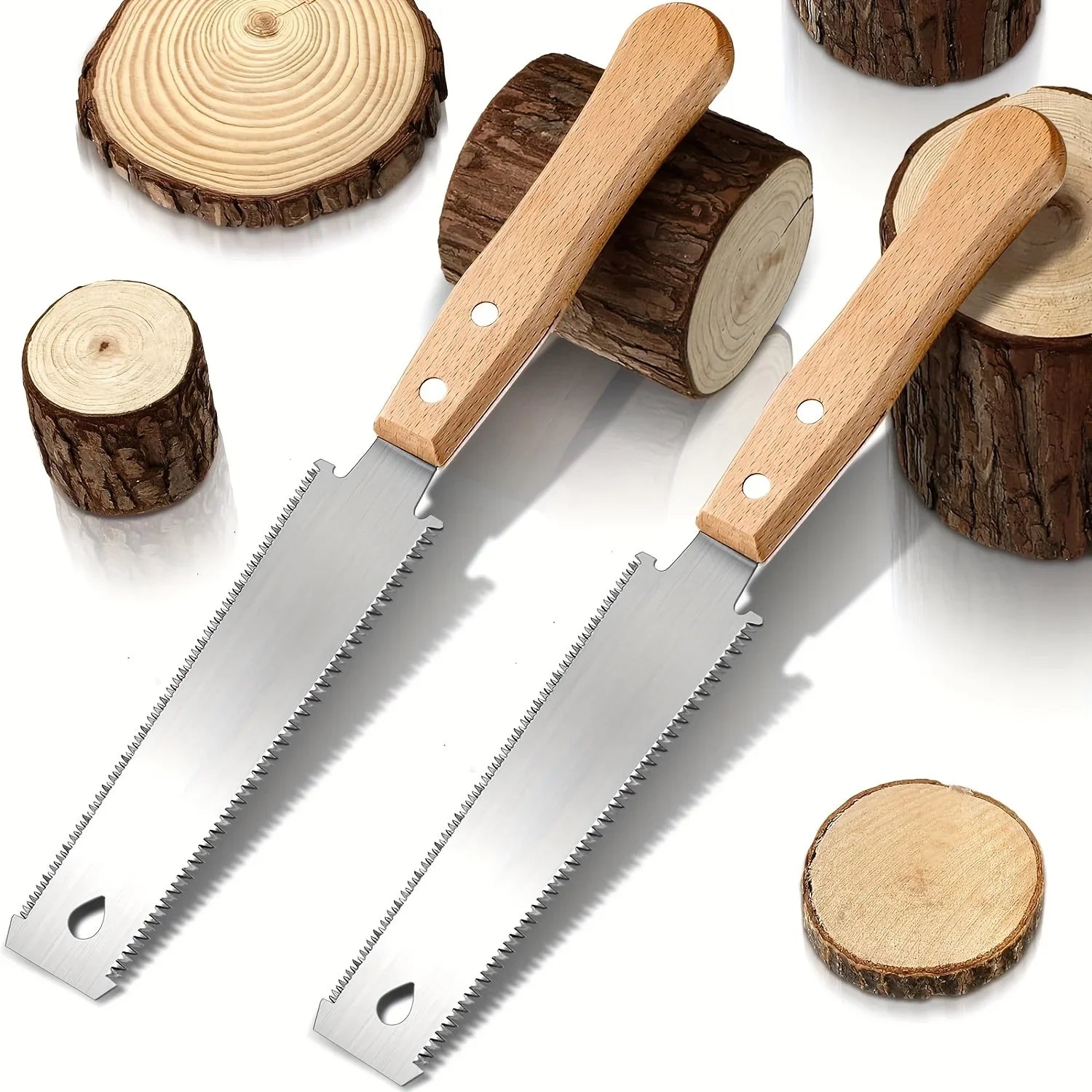 6-Inch Hand Saw with Double-Sided Flexible Blade | Flush Cutting Woodworking Tool