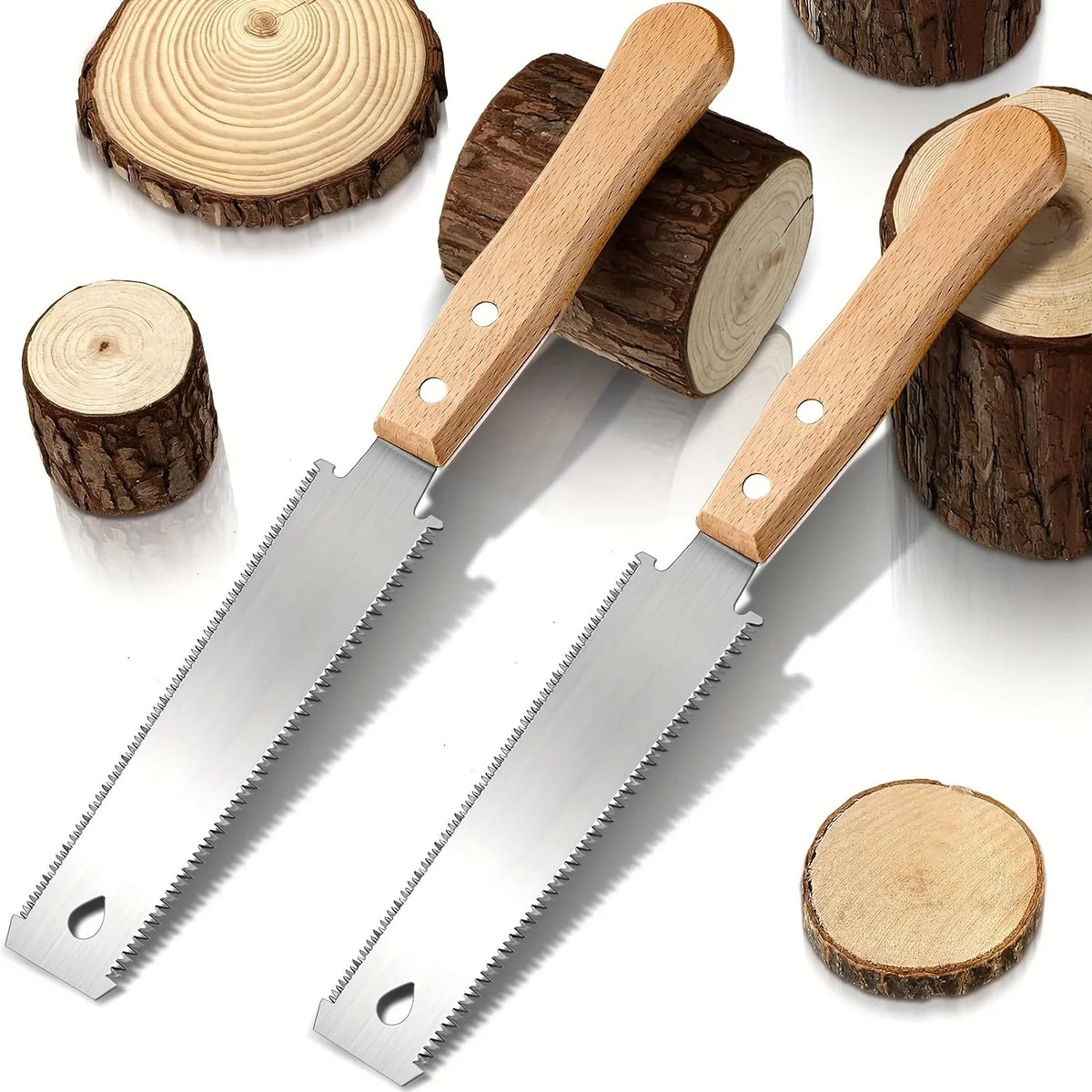 6-Inch Hand Saw with Double-Sided Flexible Blade | Flush Cutting Woodworking Tool