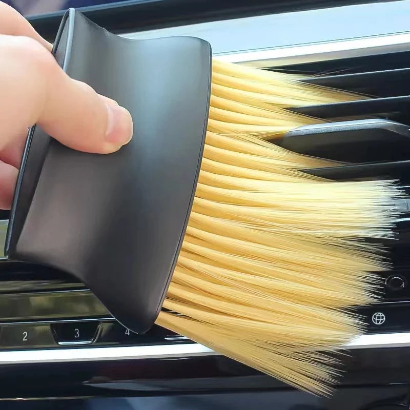 Car interior sweeping dust soft brush car wash tool artifact car interior gap dust brush air outlet