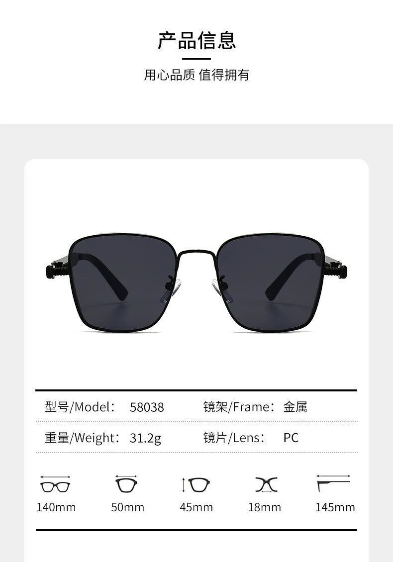 2025 Polarized Sunglasses | Men’s High-End Alloy Frame Fashion Eyewear with UV Prot additional angle