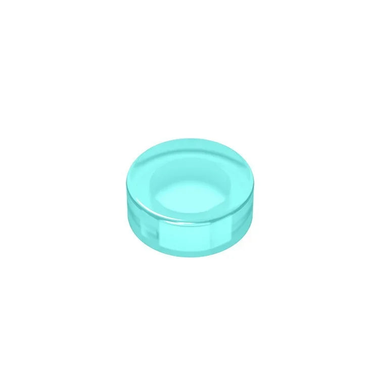 Gobricks GDS-612 Flat Tile 1x1 Round | Compatible Building Block close-up view