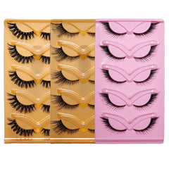 5 Pairs Cat Eye False Eyelashes Eye End Lengthening Long Curling Thick Fluffy All-match Comfortable Fake False Eyelashes