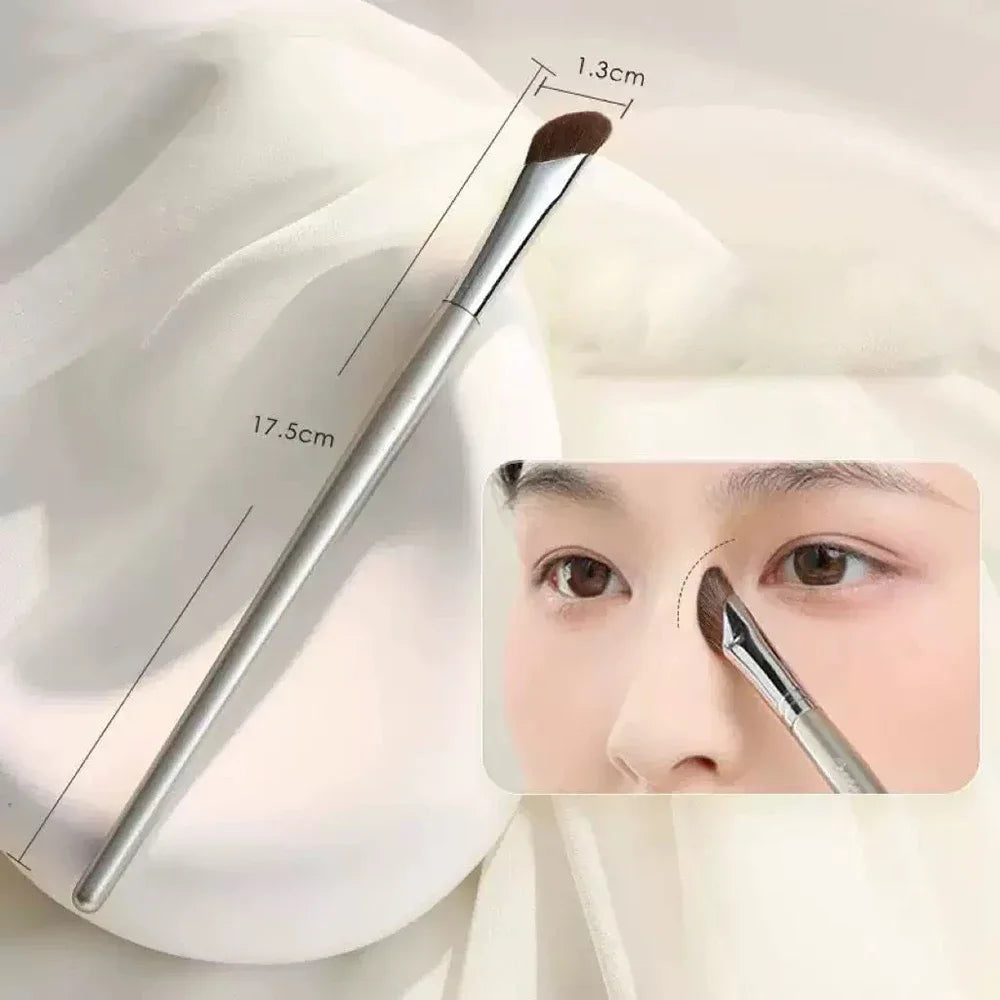 Upgraded Crescent Design Foundation Makeup Brush Ultra-thin Smooth Application Liquid close-up view