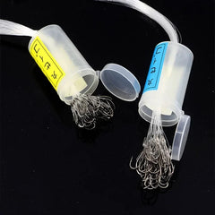 50pcs Barreled Fishing Hooks for Freshwater and Saltwater Fishing
