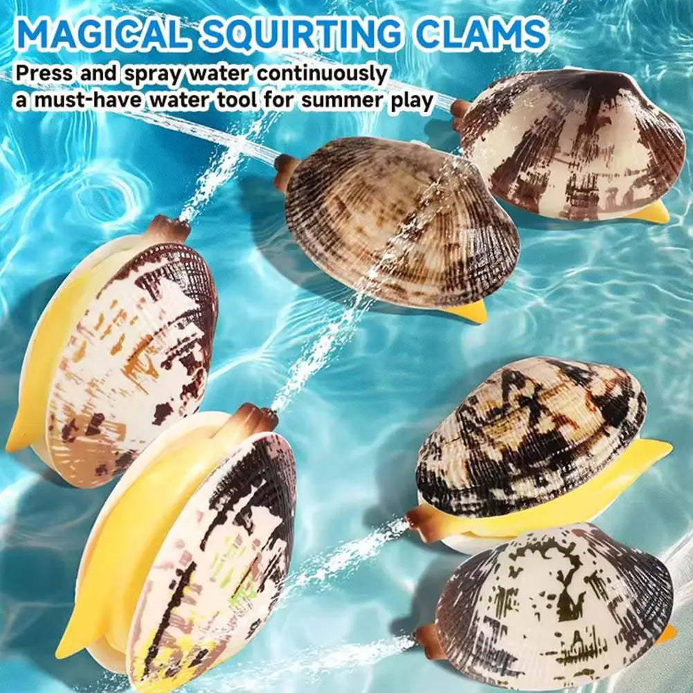 Baby Bath Toy Seashell Design Food Grade ABS Press Water Spray 30-50cm Height Refilla alternate view