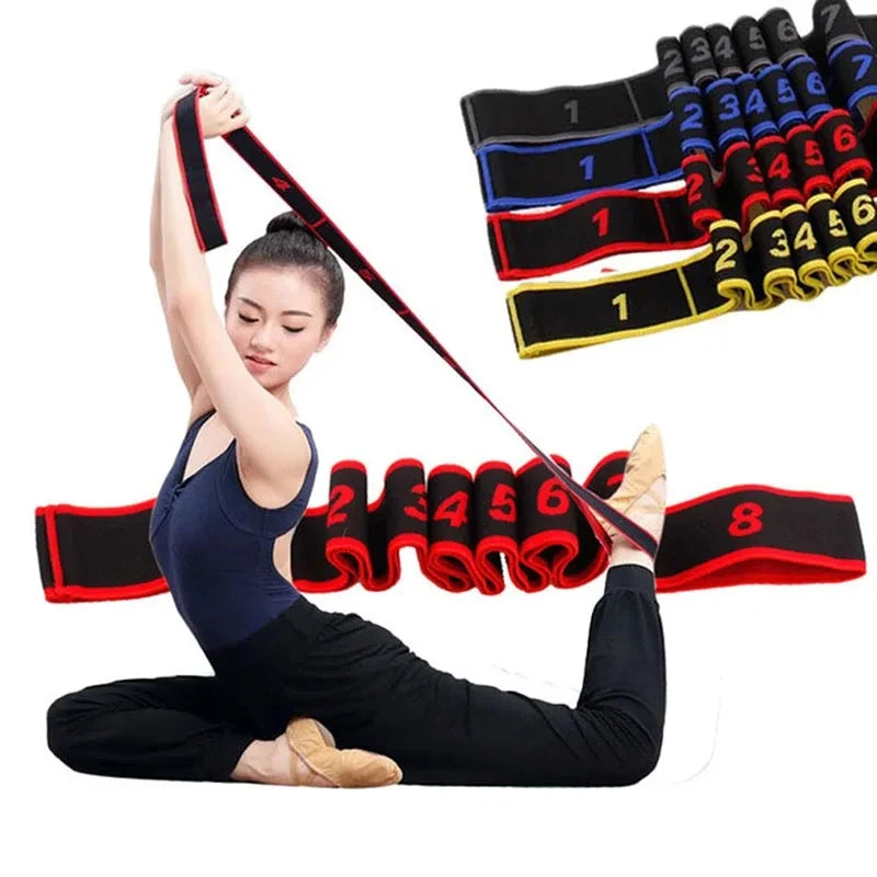 Yoga Stretch Resistance Band | Multi Loop Stretching Strap for Flexibility Training lifestyle view
