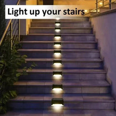 LED Lights Outdoor Garden Light Deck Lamp Solar Stairs Light Waterproof
