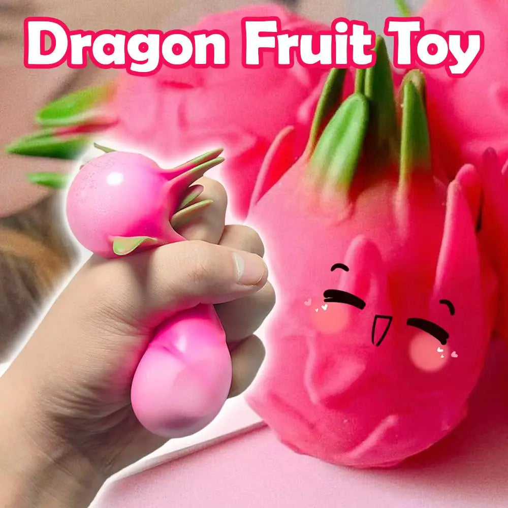 Funny Dragon Fruit Squeeze Ball | Simulation Fruit Squishy Fidget Sensory Toy alternate view
