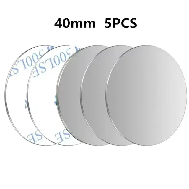 5/10pcs Magnetic Metal Plate Disk Car Phone Holder Stickers Magnetic Patch Sticker additional angle