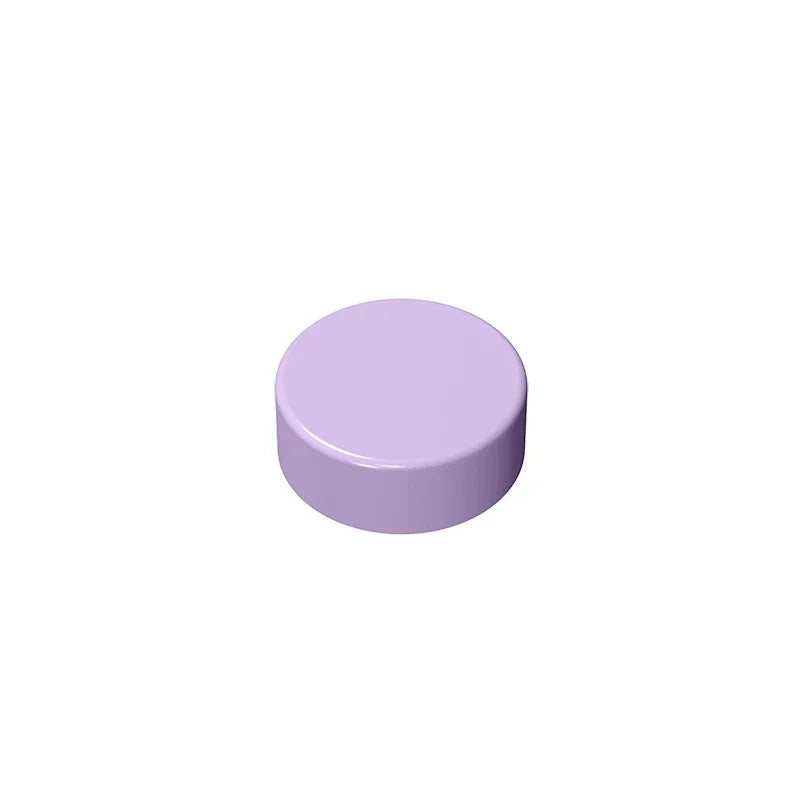 Gobricks GDS-612 Flat Tile 1x1 Round | Compatible Building Block detail view