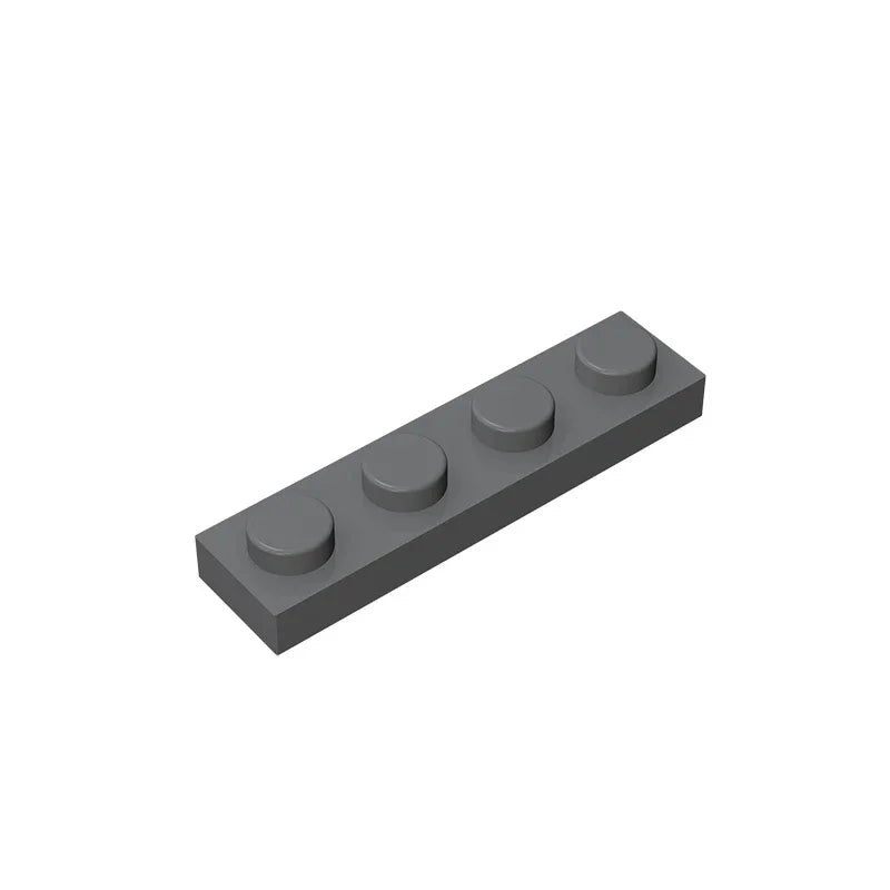 Gobricks GDS-504 Plate 1 x 4 | Compatible Building Block Pieces additional angle