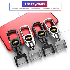 Chevrolet Metal Keychain Key Ring | Car Logo Pendant for Auto Accessories