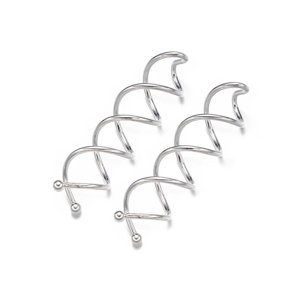 10pcs Spiral Hair Bobby Pins Non-Scratch Round Clip Bun Twist for Girls, Women and Kids detail view