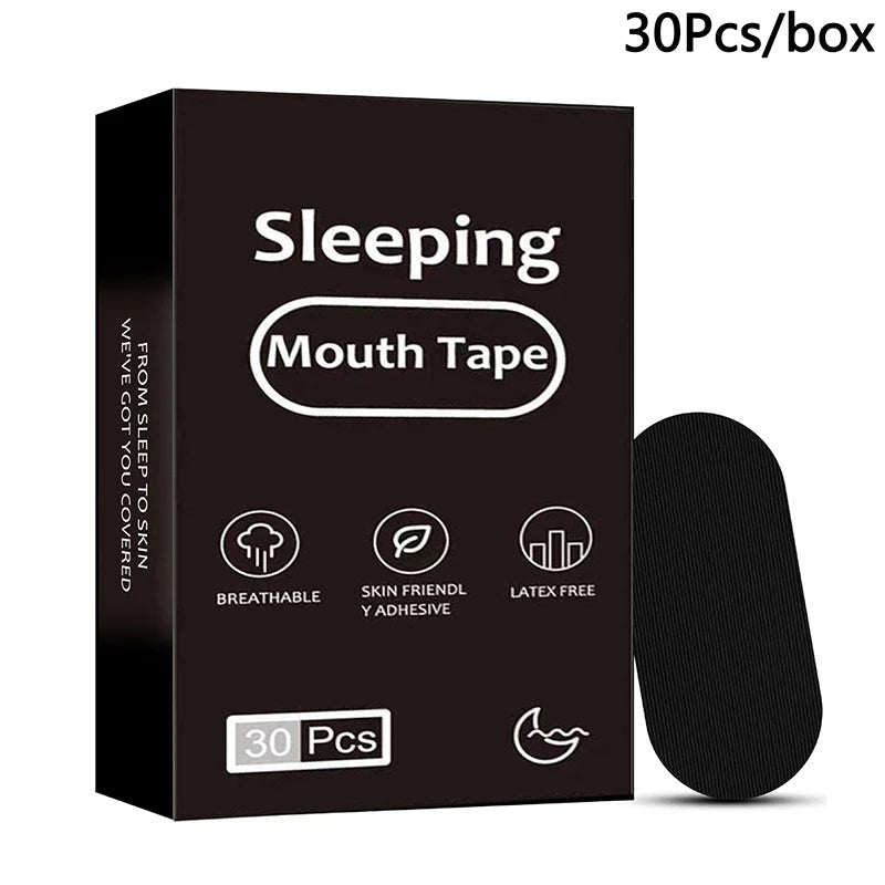 Snoring Relief Mouth Tape | 30 Hypoallergenic Strips for Better Sleep lifestyle view