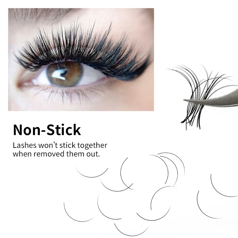 JoyCo Customize Cosplay Eyelash Extensions | Silk Lashes for Volume and Classic Styles detail view