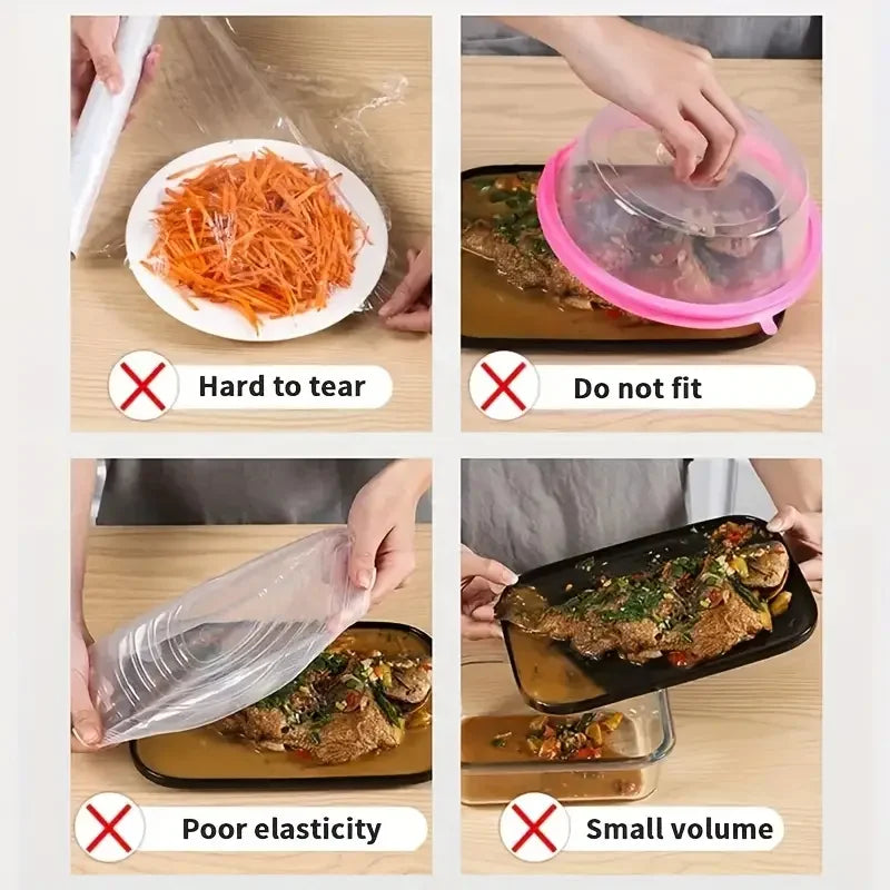 100-Piece Disposable Food Covers