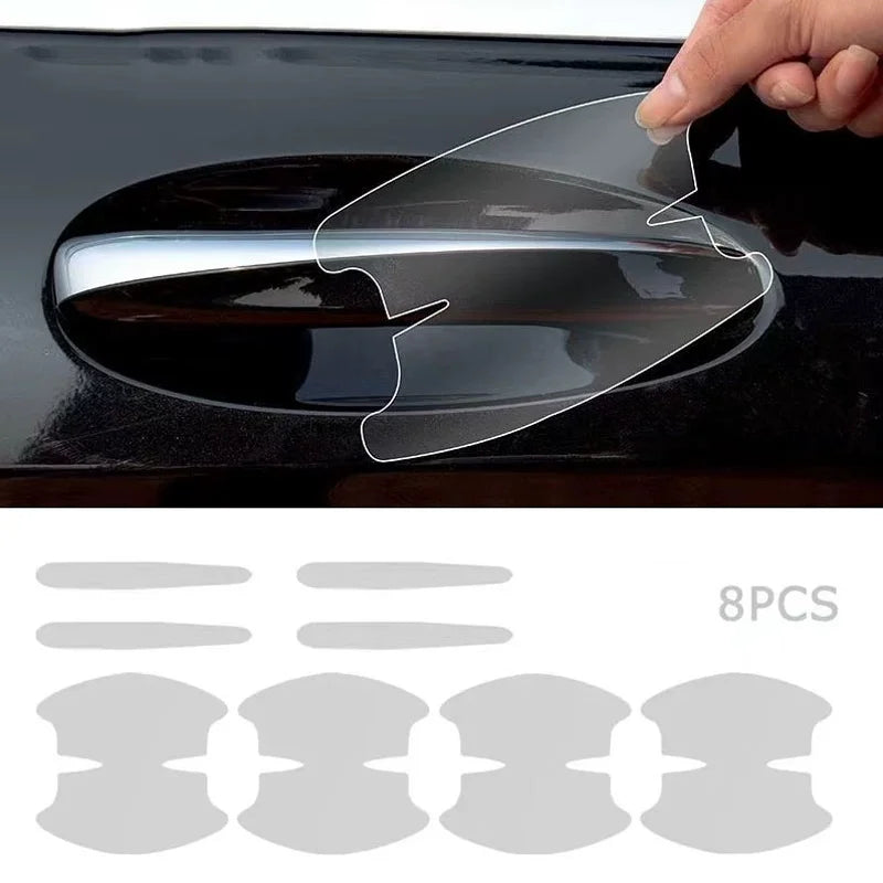 8PCS Door Bowl Protective Sticker, Scratch-Proof Car Door Film alternate view