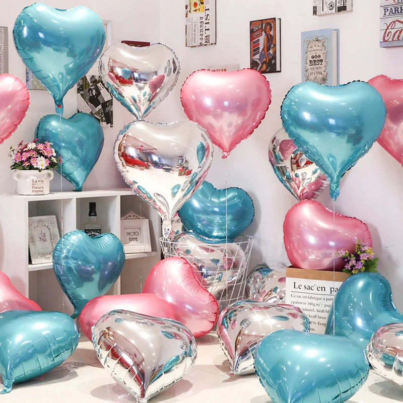 Love Heart Foil Balloons Helium Balloon Valentine's