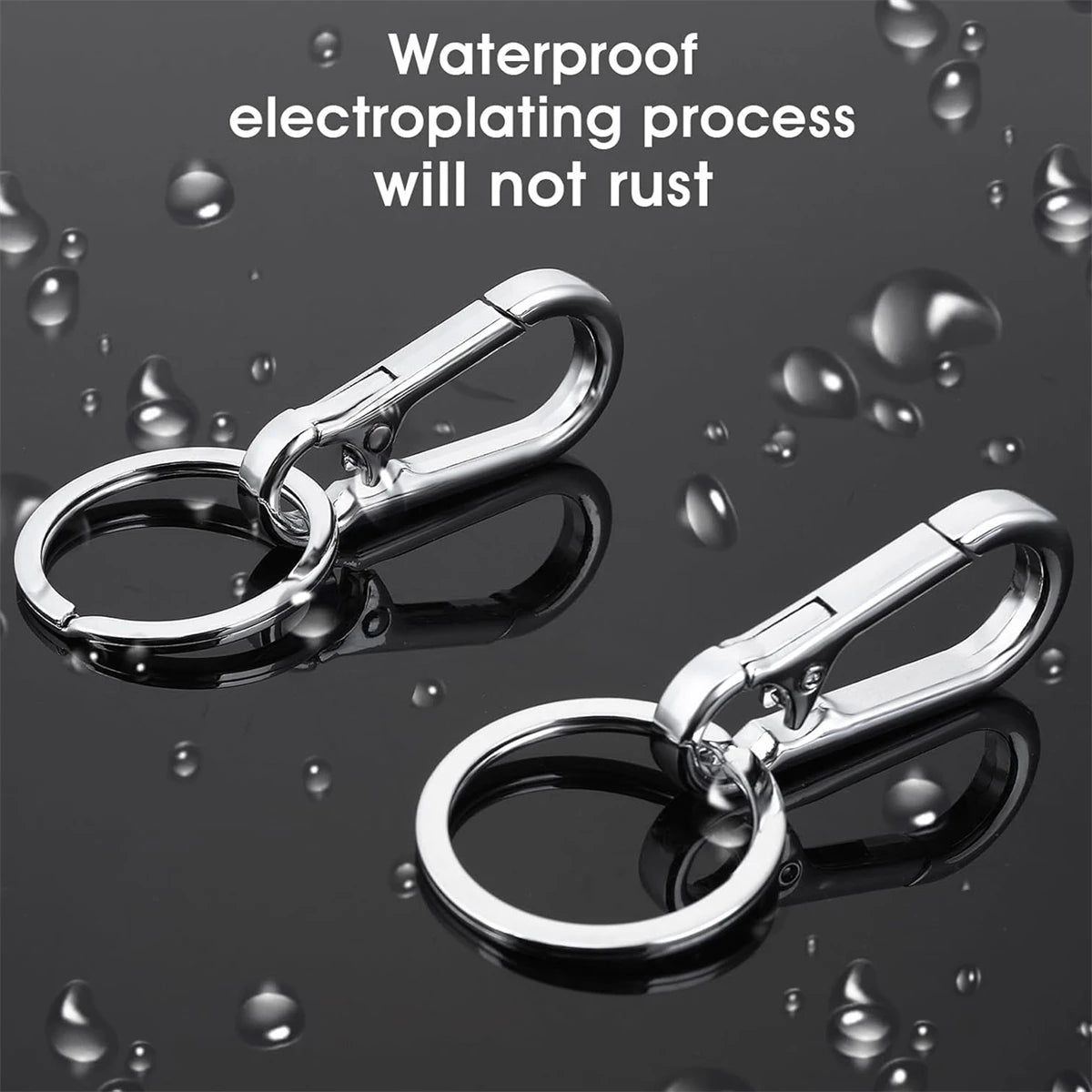 Clip Keychain Metal Carabiner Shape Key Ring Keyring Key Holder Clips Hook Holder Organizer