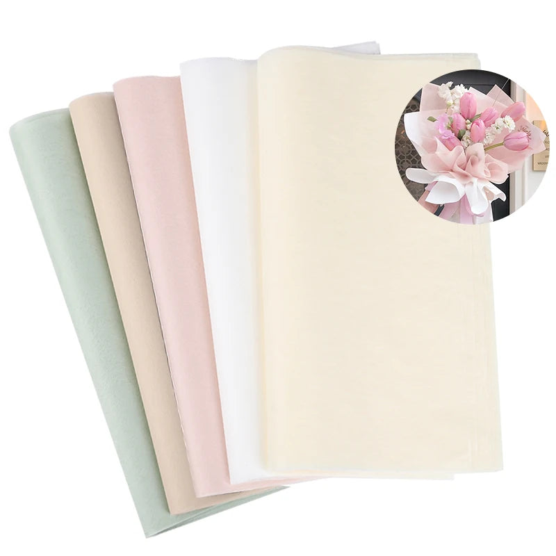 Soft Cotton Flower Wrapping Paper | Bouquet Lining for Gift DIY alternate view