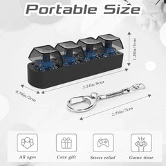 4Keys Finger Button Anti-stress Toys Mechanical Keyboard Keycaps Office Decompression close-up view