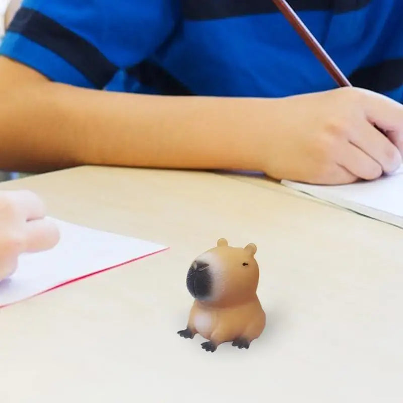 Squishys Capybara Squeeze Toy | Soft Fidget Stress Relief Pinch Toy close-up view