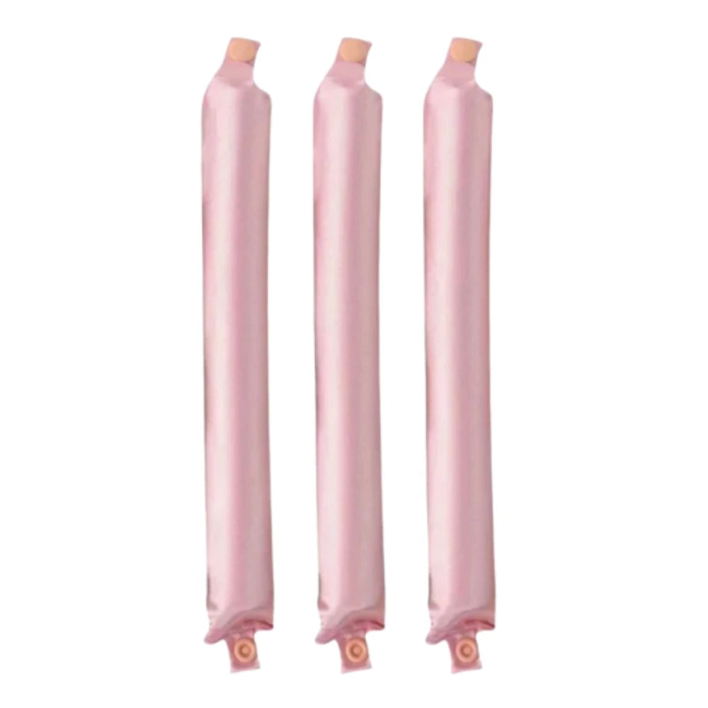 Satin Heatless Curling Rod Headband Set | No Heat Hair Curlers for Overnight Lazy Cur lifestyle view