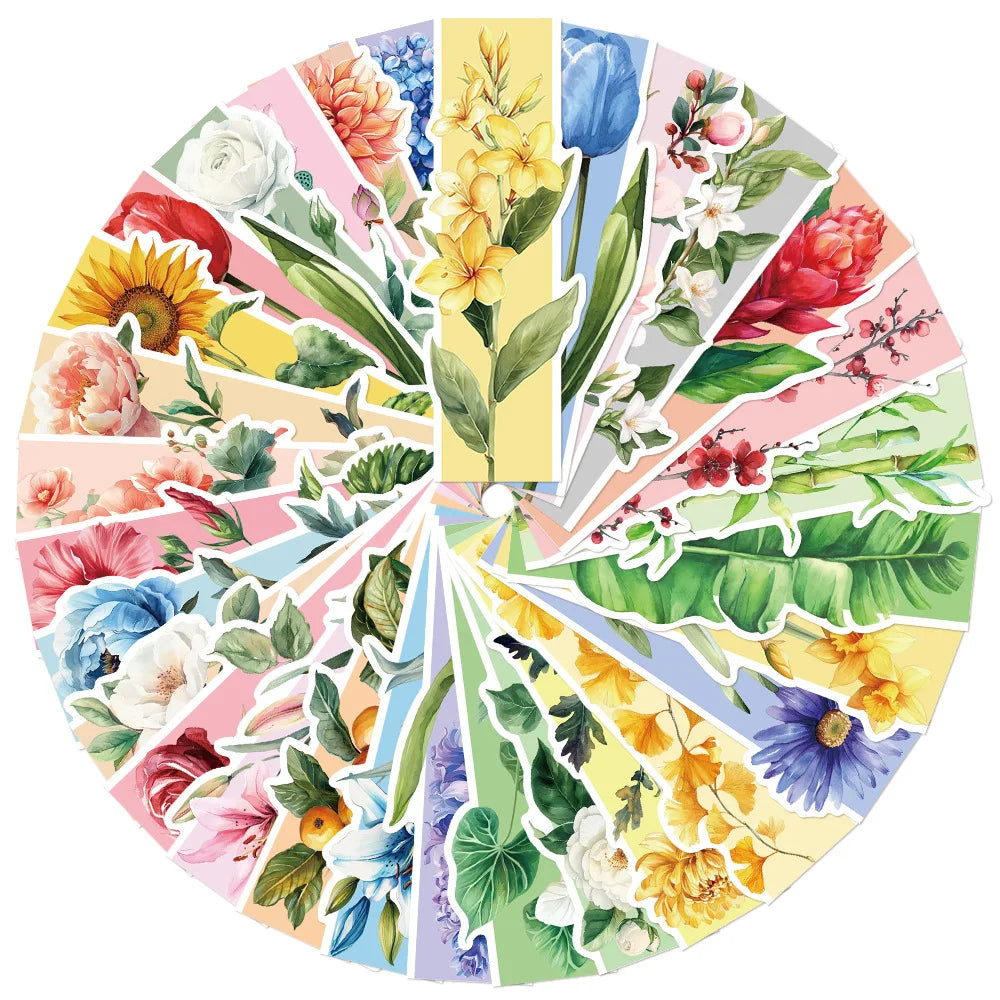 30 Spring Scenery Bookmarks, flowers, ins, High-end Reading novels, book marking cards, diy paper bo
